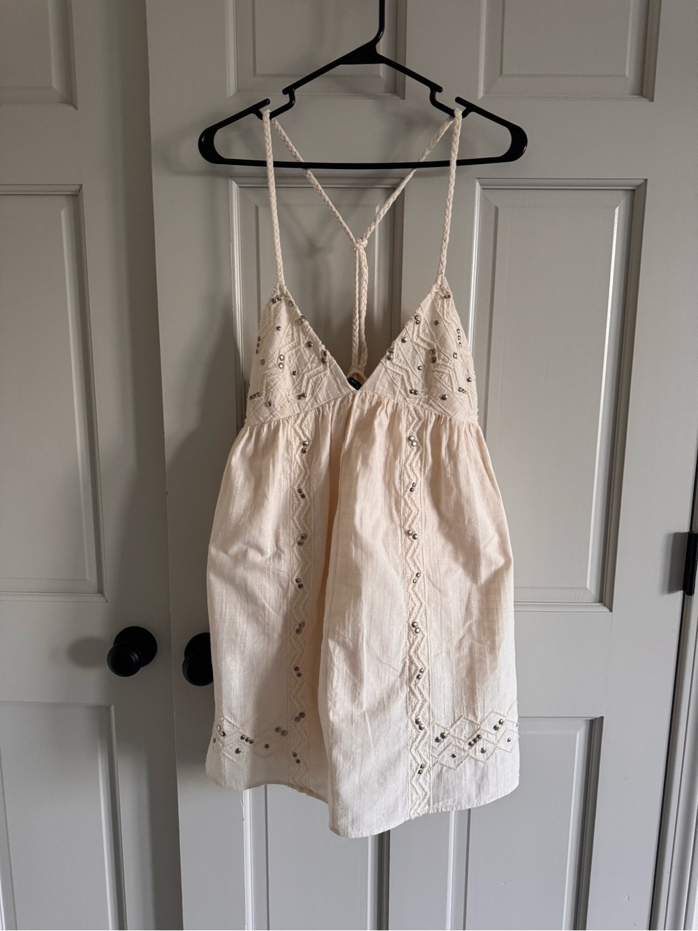 Zara Embroidered Studded mini dress S - Picture 4 of 6